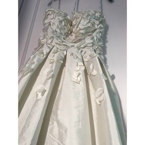 Calvin Klein White Petal Dress